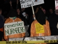 Protesters gather at Beth El Synagogue