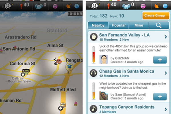 Waze App Knows Where You Are