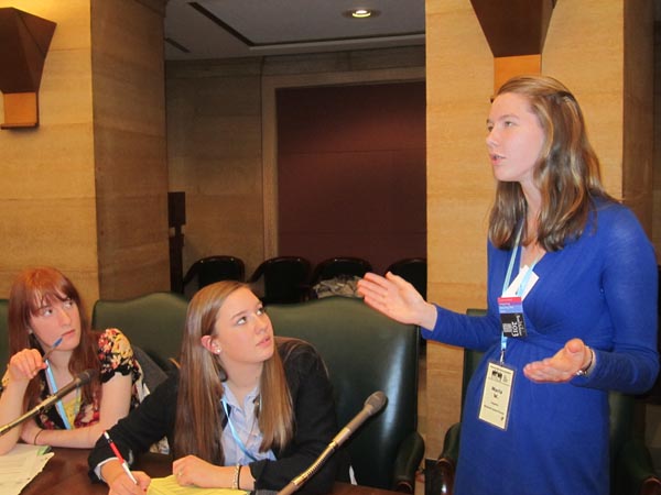 Youth in Government members lobby for government changes