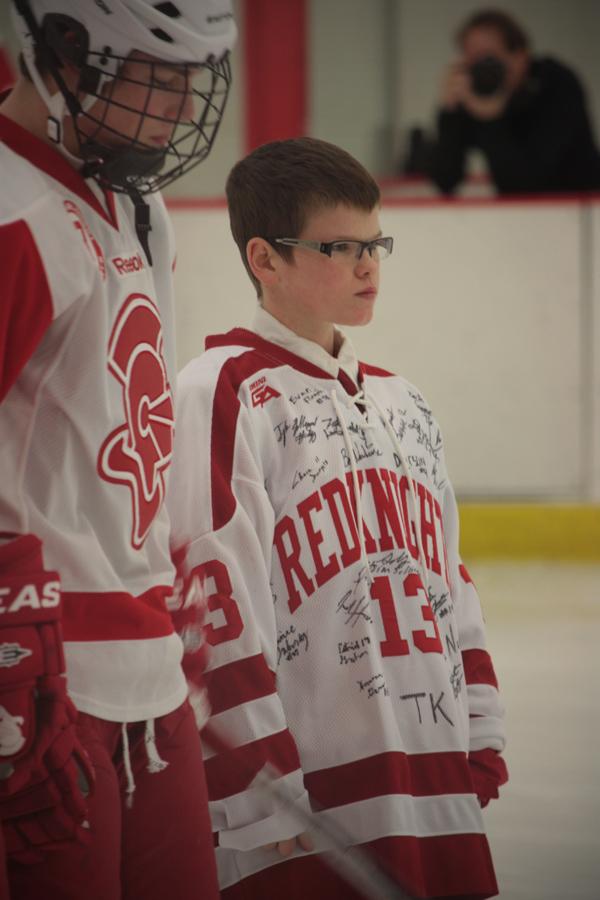 Red Knight hockey returns in emotion-filled game against SLP