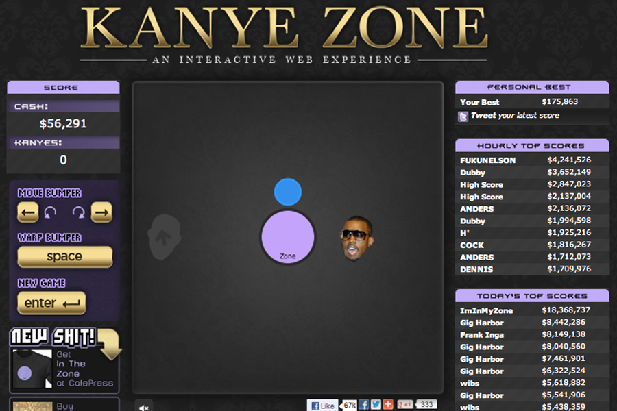 Watch the Throne-inspired website both addicting and annoying