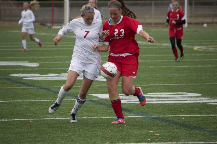 Girls+soccer+defeated+North+Branch+7-0+on+Thursday%2C+October+3%2C+which+was+also+Senior+Night+for+the+team.+The+team+is+undefeated+so+far+this+season.+