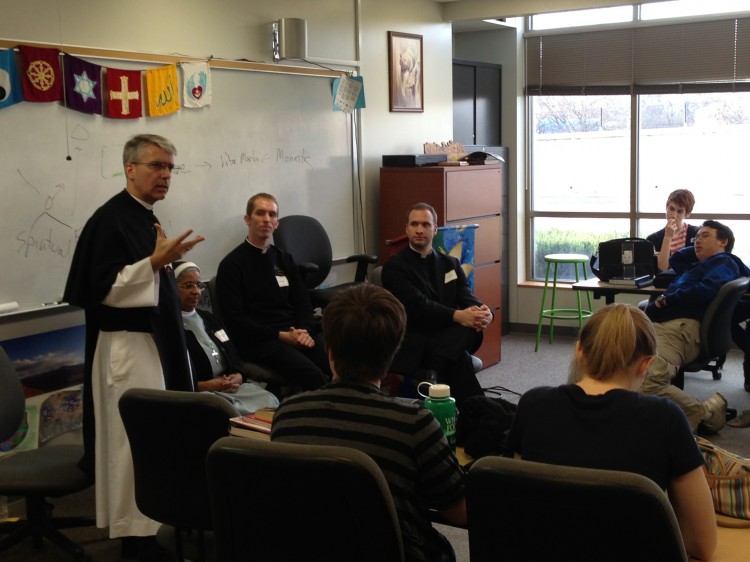 People who have pursued religious vocations spoke to juniors and seniors in their religion classes on Tuesday, November 13. 