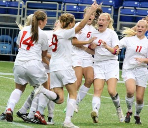 The girls soccer team won the State title by beating the Blake Bears 3-2 in overtime. This was the first State championship win for the girls soccer program. 