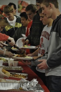 Many BSM sports teams participate in team meals the night before the game in order to prepare and power their bodies. 