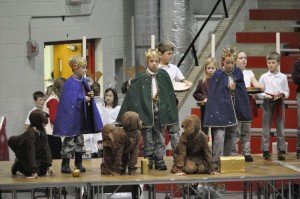 December 13th - Students from Good Shepard Elementary School performed holiday skits and gave choir performances for their fellow students today in the BSM Great Hall.