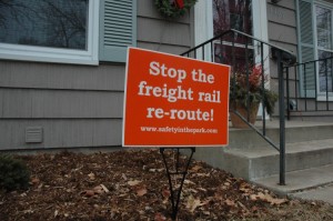 People from the St. Louis Park neighborhoods that surround BSM fight back against proposals to reroute the freight rail. 