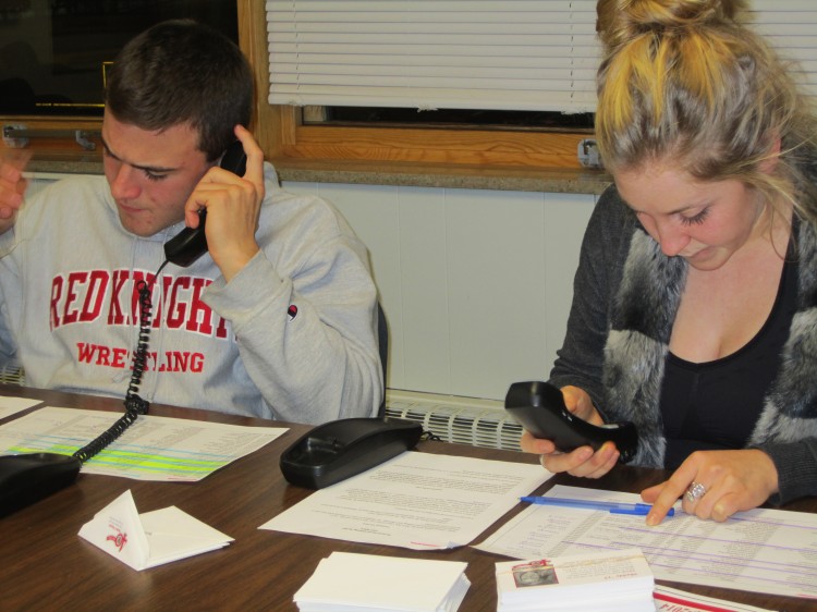 In order to be a part of the annual fund calling, student had to volunteer.