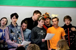 French IV students spent a week in class rehearsing for their performances during fifth period Friday. 