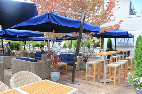 Cov's vast patio fully takes advantage of the previously wasted space.