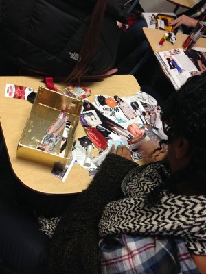 Students in style society create mood boards to showcase their unique styles.