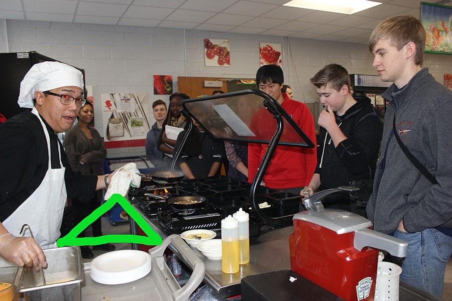 Obvious signs of the Illuminati are everywhere in the BSM Omelet Bar.