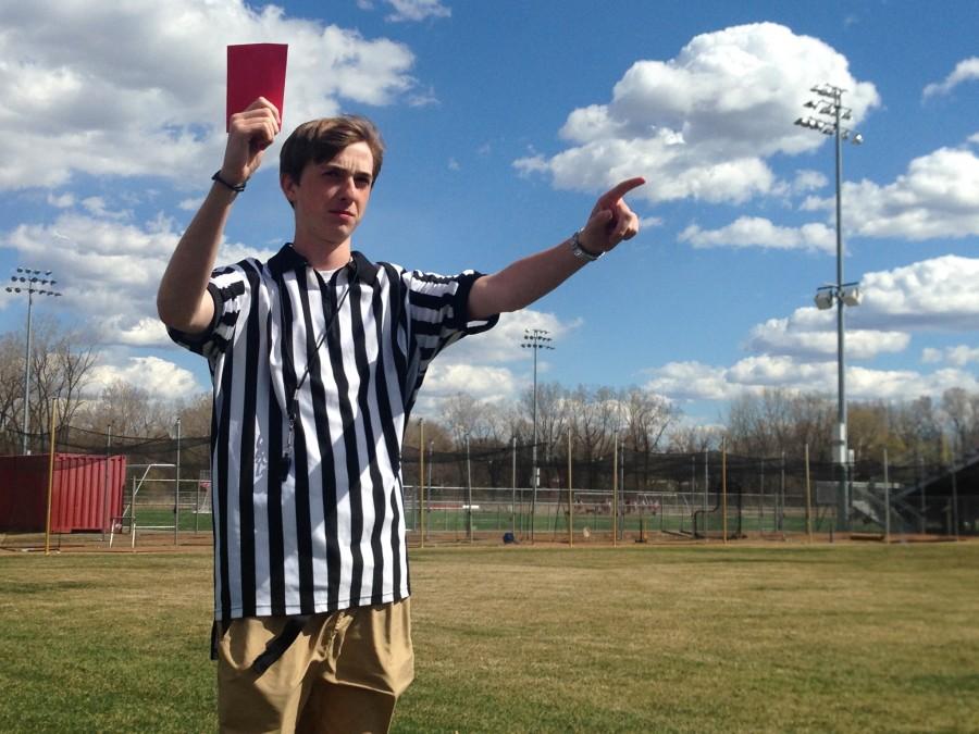 Sophomore John Lance made the decision to become a lacrosse referee and has enjoyed being a part of the sport in a different way and participating in the game in a new uniform.