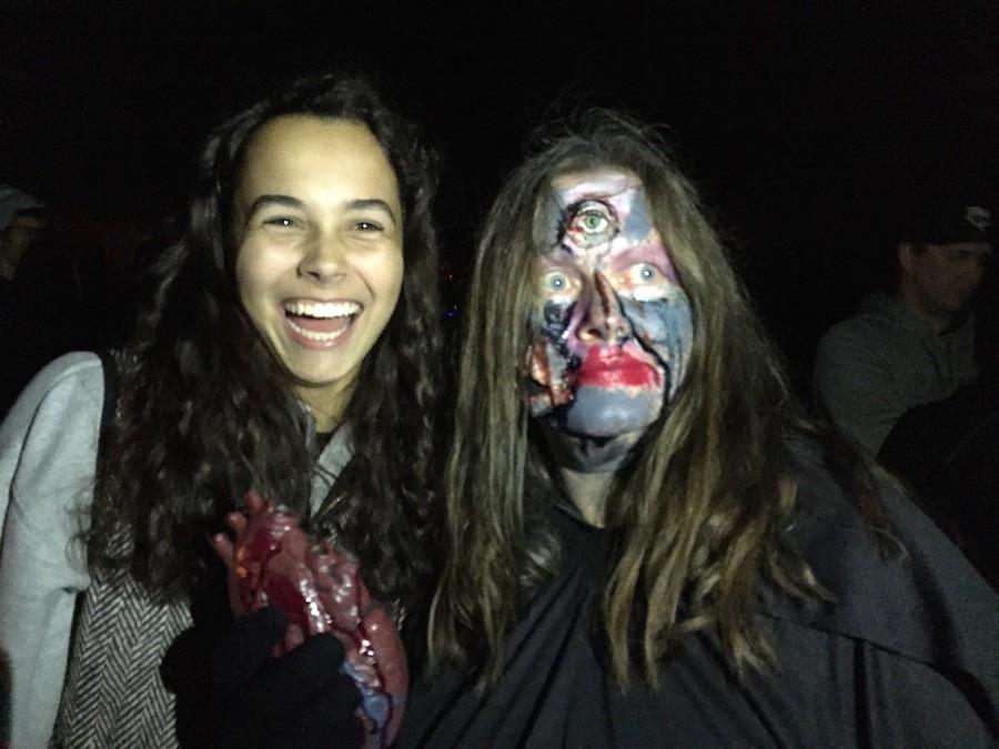 Knightlife leader Abbey Nichols was in attendance at the Scream Town event. 