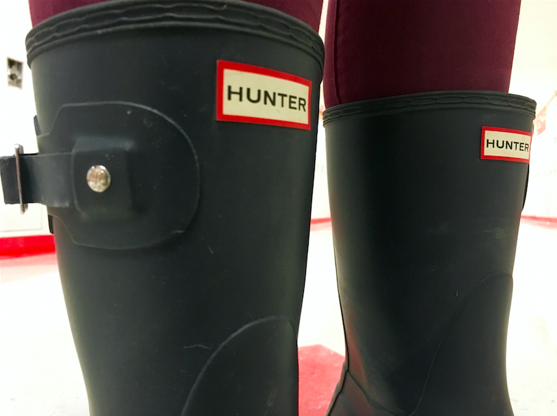 Hunter boots are an obvious favorite among BSM girls.