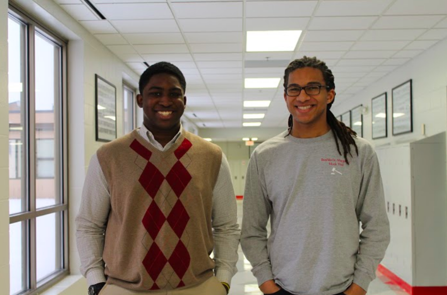 Obasi Lewis and Brandon Brandon Banks are two of the three senior boys involved in the Jack and Jill of America program which allows African American teenagers to grow stronger in leadership positions in the community.