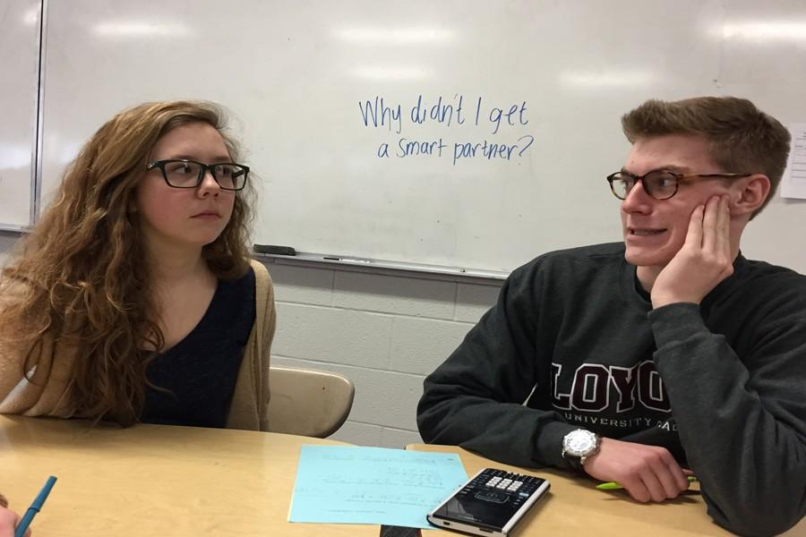 Anna von Kampen expresses her disgust with her incapable randomly selected calculus partner: Jimmy Youngblut.