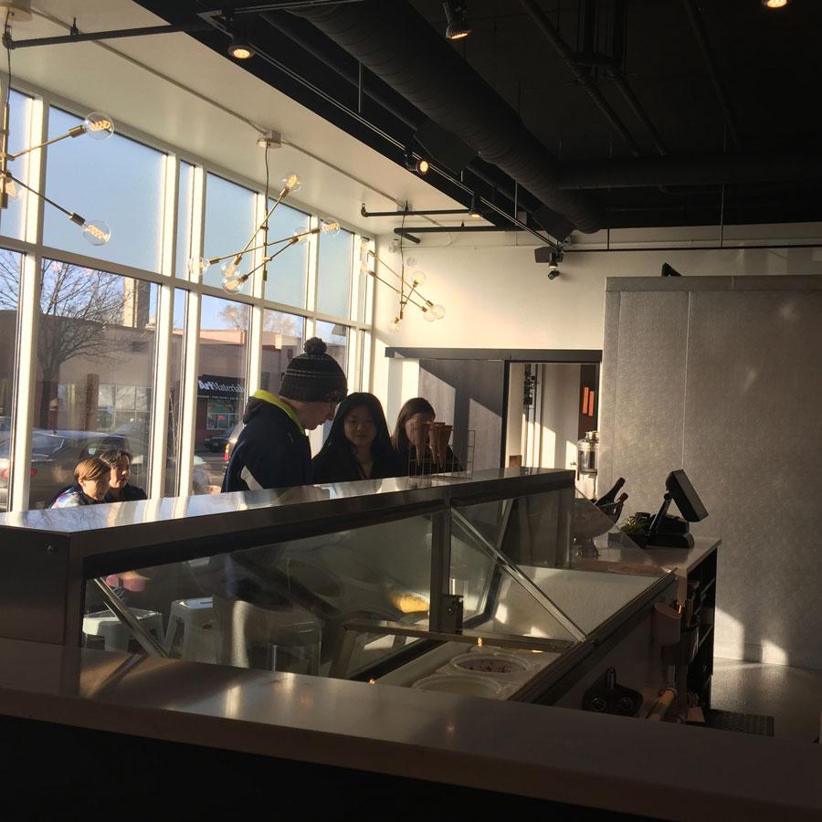 Customers lined up out of the door is not an uncommon sight at Milkjam Creamery.