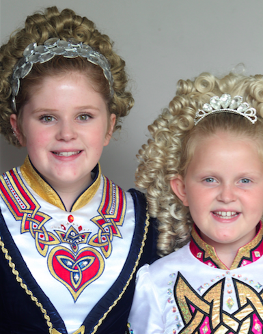 BSM sisters Libby (left) and Gebby Simpson (right) have been competing in Irish Dancing for several years.