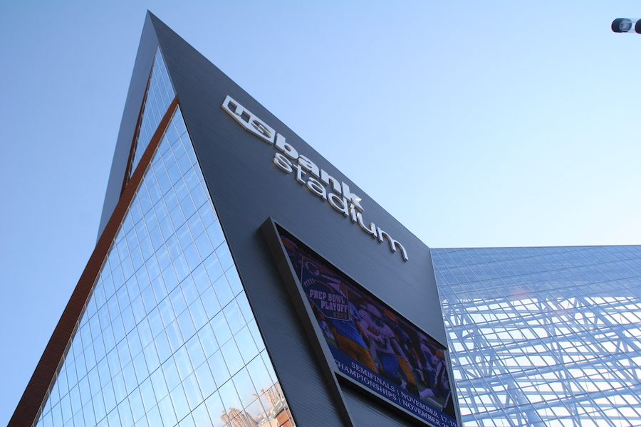 US Bank Stadium is the newest stadium in the NFL, and its intricate design is sure to wow fans. 