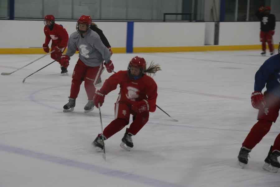 Doing killers is one of the exercises that the girls hockey team does to be in the best shape they can to be win as many games as they can this season.