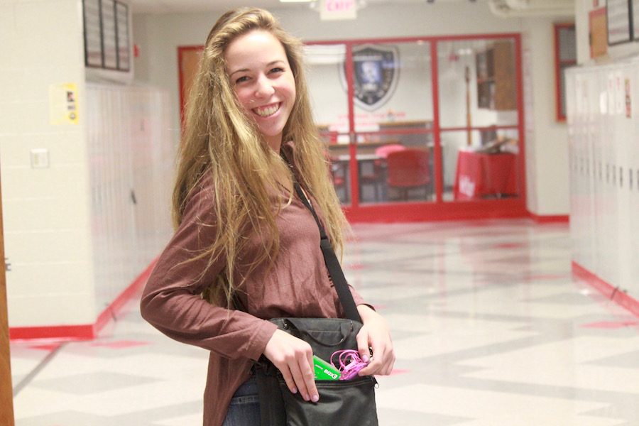 Senior Annie Paulison, uses all five items and has mostly survived her years at BSM.