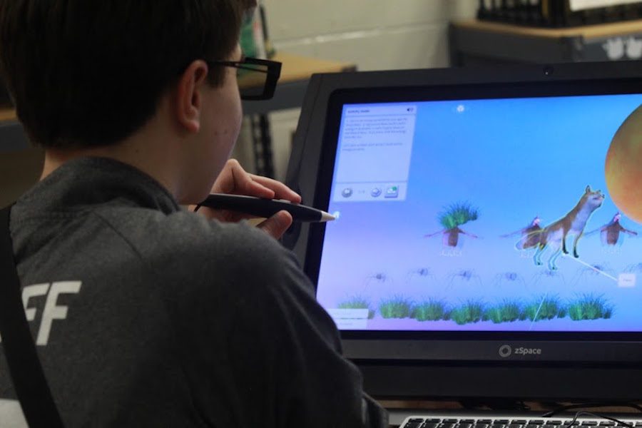 The zSpace unit offers 3D features that allows students to interact with technology in different applications in order to fully enhance the learning environment.