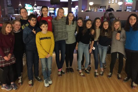Many students from Versailles, France, came to the Junior High so that they could experience Minnesota. This involved participating in activities such as bowling and hockey.