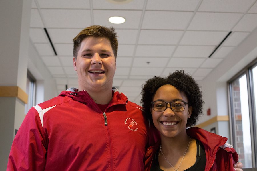Senior Eric Wilson and sophomore Madison Johnson both broke records after only one meet this season.
