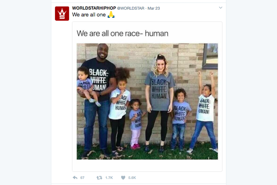 Yancys tweet was featured on World Star Hip Hop, where it went viral. Yancy and his family intended for this tweet to help people look past skin color by seeing their mixed race couple.