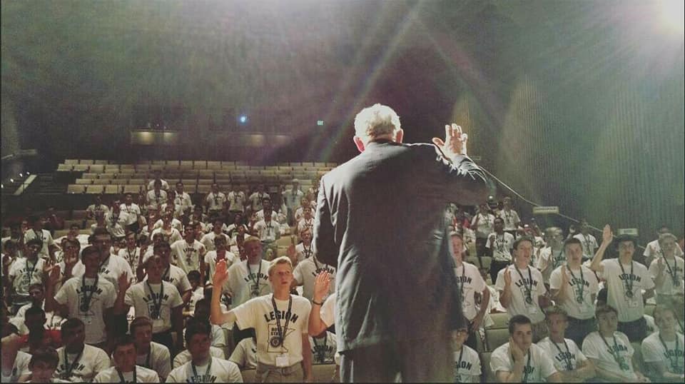 Students were sworn in at Boys State to serve their communities as members of the mock-government program.