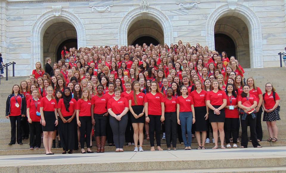 Many girls from around the state attended Girls State this summer.