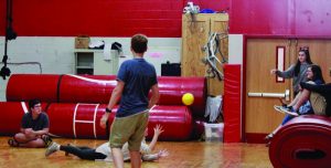 Wellness can include many activities such as dodgeball.