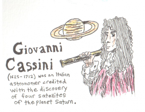 Illustration of Giovanni Cassini, who the Cassini probe is named after.