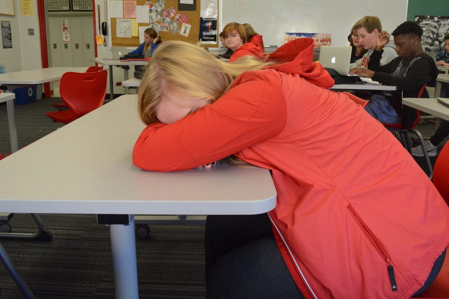 Many students found it hard to stay awake at school the week after homecoming.