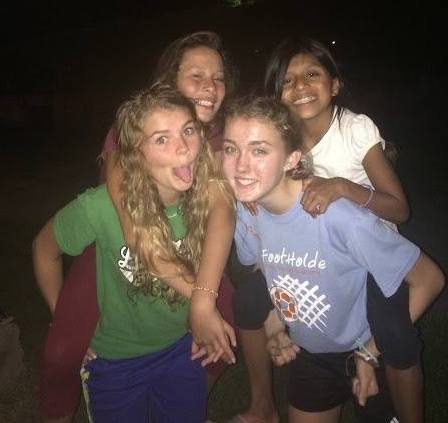 Seniors Tracy Renier and Michelle Wyley volunteered on a mission trip this past summer.