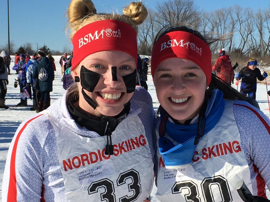 BSM nordic skier Ava Schieffert (left) is hoping to go to Nationals. 