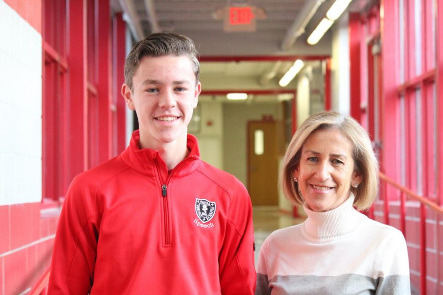 Ms. Maura Brew hopes to encourage free thought in her children, including sophomore Ronan Brew. 