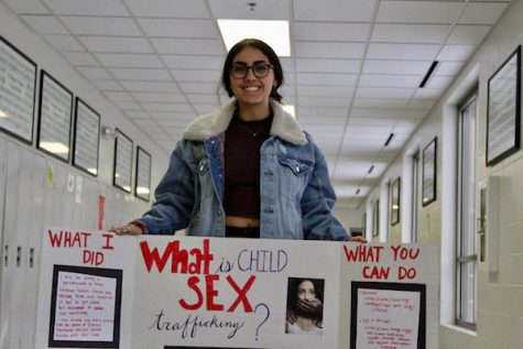 Senior Celiena Davis hopes to pursue a career helping victims of sex trafficking.