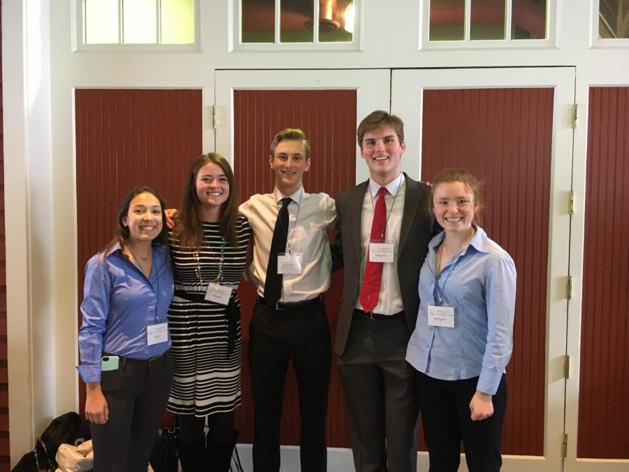 BSM sent five seniors, Felisha Fox, Alexa Reynders, Mikey Pupel, Ben Larson, and Spencer Sweeney, to the State Science and Engineering Fair. There they competed for a chance to qualify for the Intel ISEF.