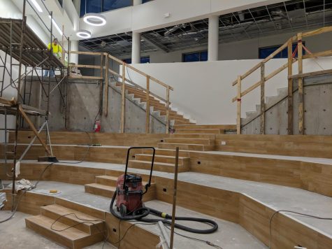 A new amphitheater will be used for students in an open classroom atmosphere. 