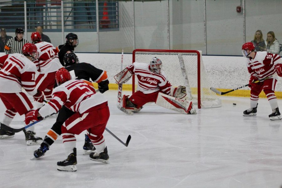 BSM boys defend well in order to prevent a goal. 