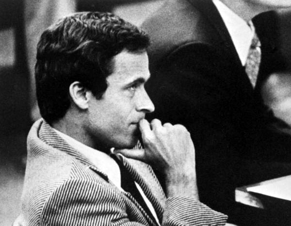 Ted Bundy in a courtroom during his 1979 trial.
