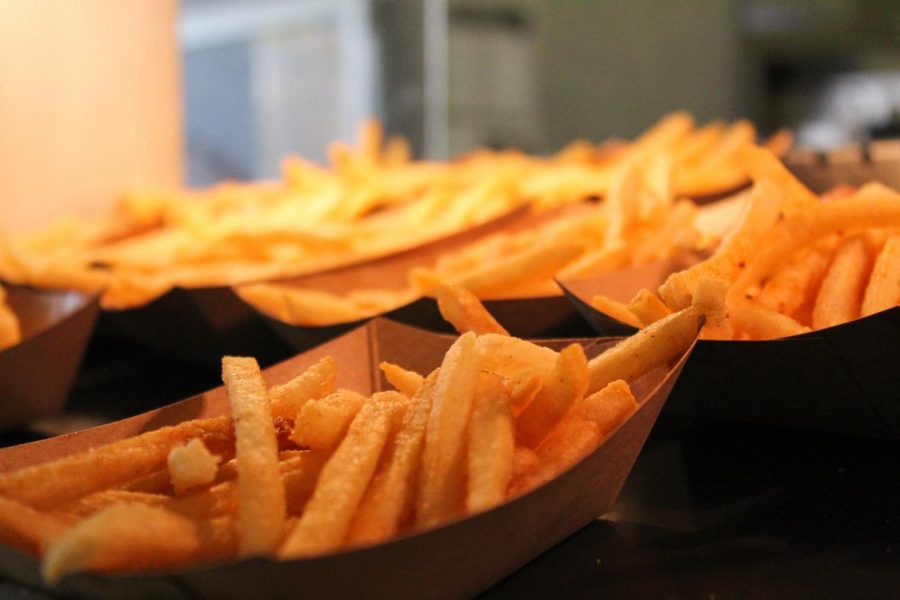 Taher serves its own classic French fries during lunch.