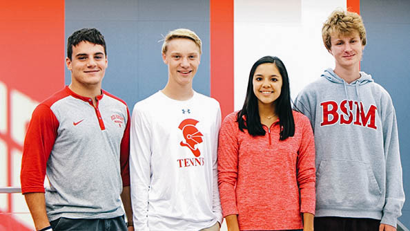 Seniors Joe Marinaro, William Valley, Sarah Luong, and Harry Meshbesher  became National Merit Scholar Semifinalists after earning exceptional scores on the PSAT.