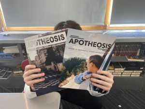 Students can submit their art to Apotheosis with the possibility of it being published. 