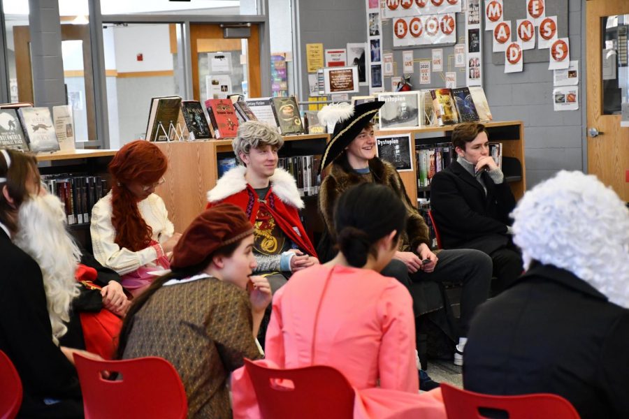 AP Euro students participate in the salon by staying in character throughout the day.