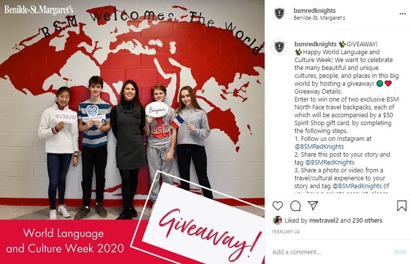 This past winter the Marketing team hosted the World Language Week giveaway. 