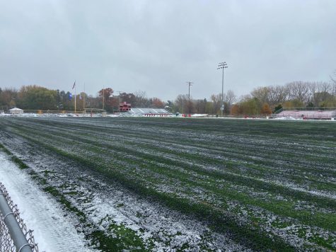 Section soccer games were moved to indoor locations because of severe snowfall.