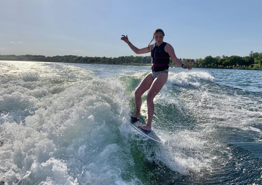 Junior Addie Kelly is ready for a summer full of wakesurfing on Lake Minnetonka.